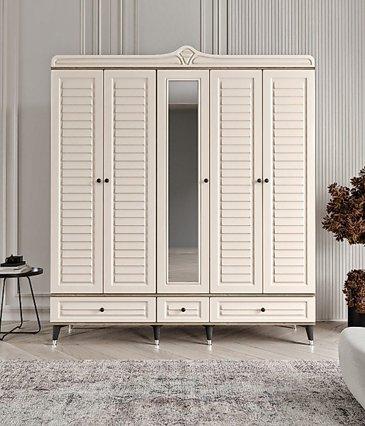 REFLEKTE CAMLI GİYSİ DOLABI GARDOLAP