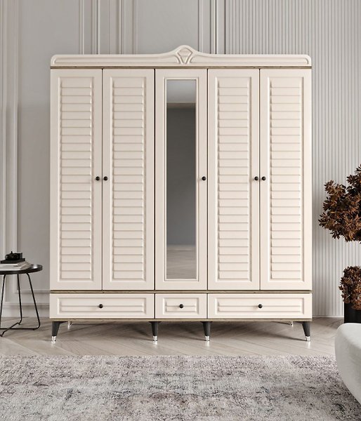 REFLEKTE CAMLI GİYSİ DOLABI GARDOLAP