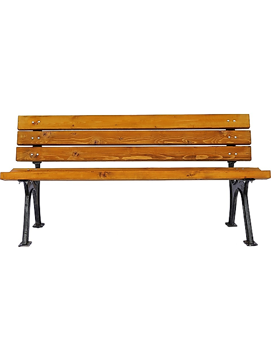 METAL AYAKLİ AHSAP BANK