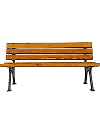 METAL AYAKLİ AHSAP BANK