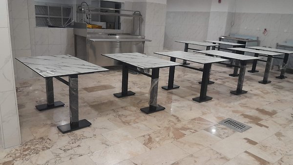 4 KİŞİLİK KOMPAK MASA EN 70 CM BOY 120 CM YÜKSEKLİK 75 CM